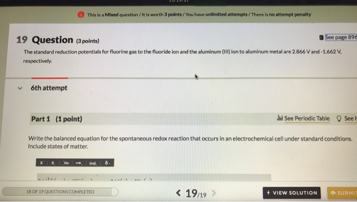 Solved This is a Mixed question/ It is worth 3 points/You | Chegg.com