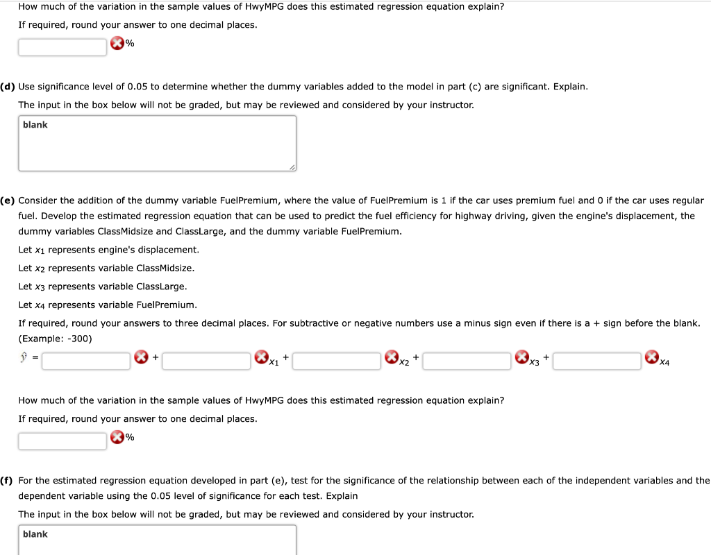 Solved The U.S. Department of Energy's Fuel Economy Guide