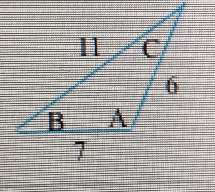 Solved Solve The Triangle A=? B=? C=?solve The Triangle A=? | Chegg.com