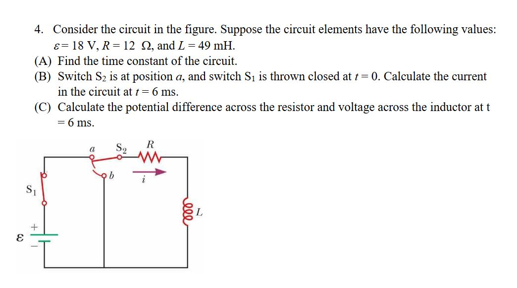 Solved 4 Consider The Circuit In The Figure Suppose The Chegg Com