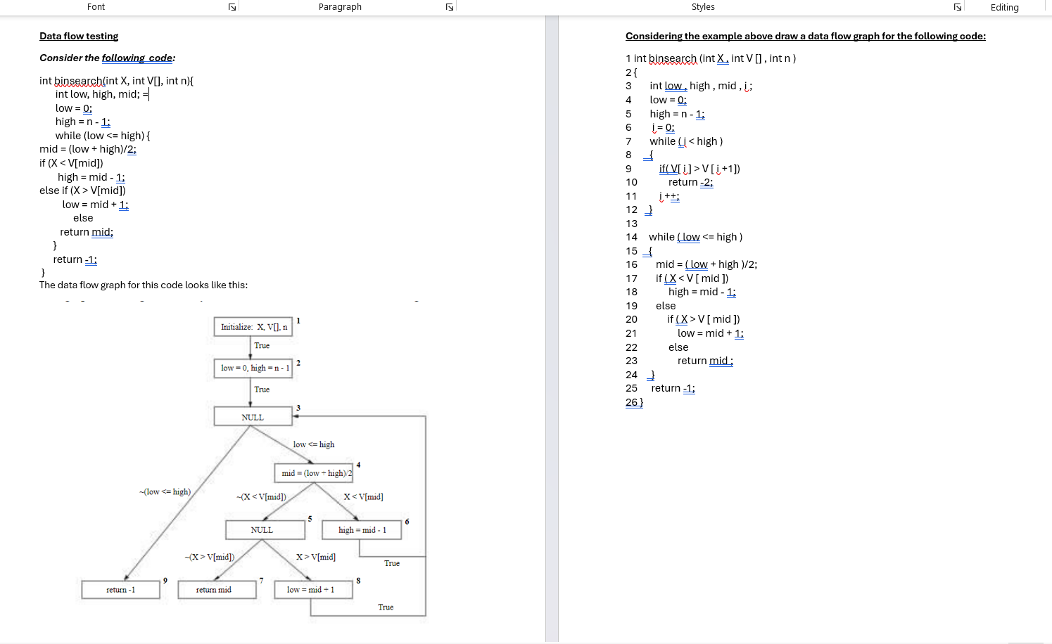 Solved the photo i included provides an example of a data | Chegg.com