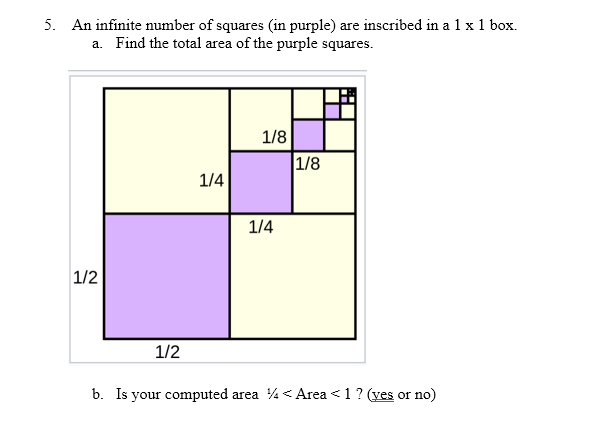 Solved An infinite number of squares (in purple) are | Chegg.com