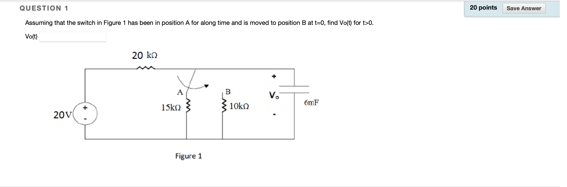 Solved QUESTION 1 20 points Save Answer Assuming that the | Chegg.com