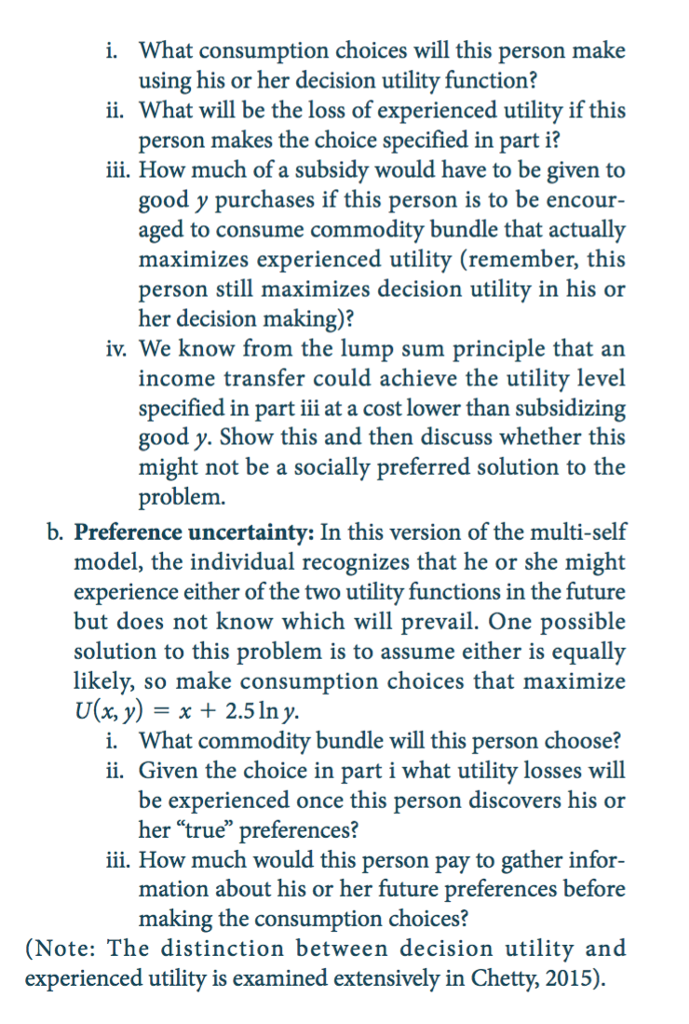 5.15 The multi-self model Many of the topics in | Chegg.com