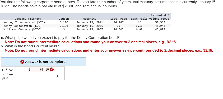 Solved You find the following corporate bond quotes. To | Chegg.com