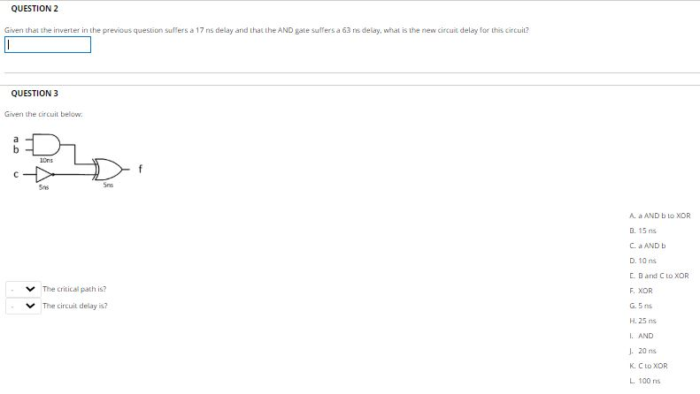 Solved QUESTION 1 The following circuit contains several | Chegg.com