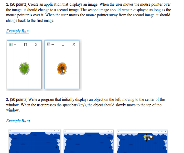JAVA: 1. (50 points) Create an application that | Chegg.com