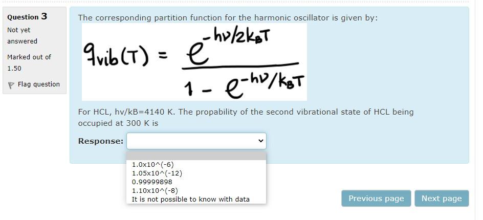 Solved The corresponding partition function for the harmonic | Chegg.com