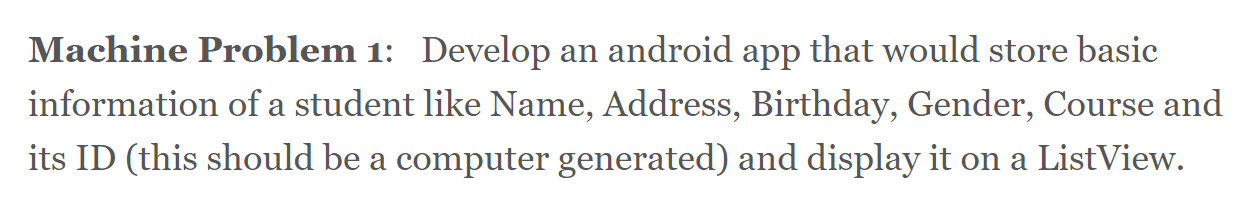 Solved Please help me. Use ANDROID STUDIO and SQLITE to | Chegg.com