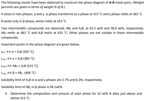 The Following Results Have Been Obtained To Construct | Chegg.com