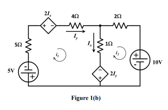 Solved (b) As Shown In Figure Q1(b), Calculate The Current | Chegg.com ...