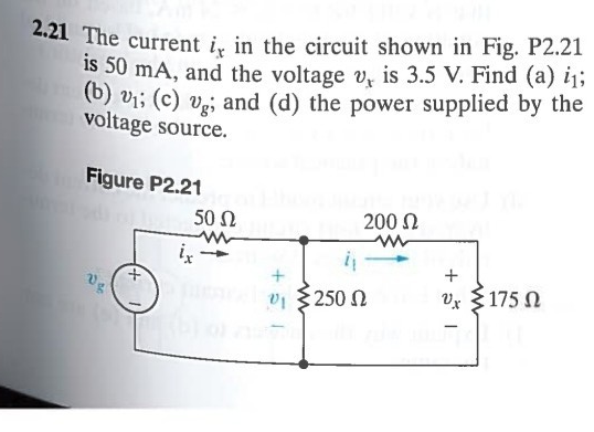 Solved The current i in the circuit shown in Fig. P2.21 Is | Chegg.com