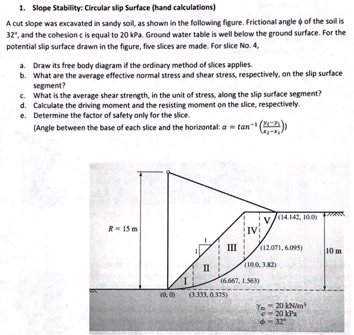 Shapes of Slip Surfaces, Internal Stability, Online Help