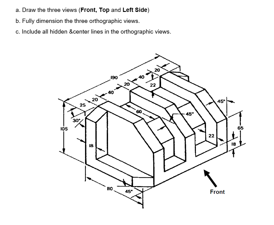 Solved DRAW USING AUTOCAD WITH DETAILS ! DRAW USING AUTOCAD | Chegg.com