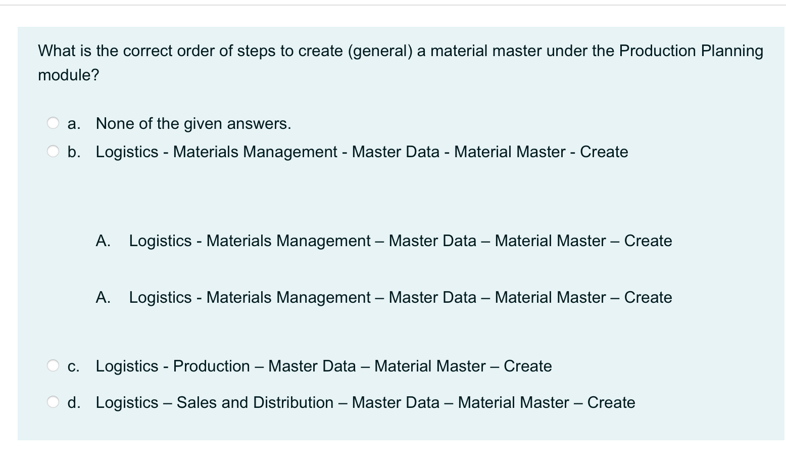 Solved What is the correct order of steps to create | Chegg.com