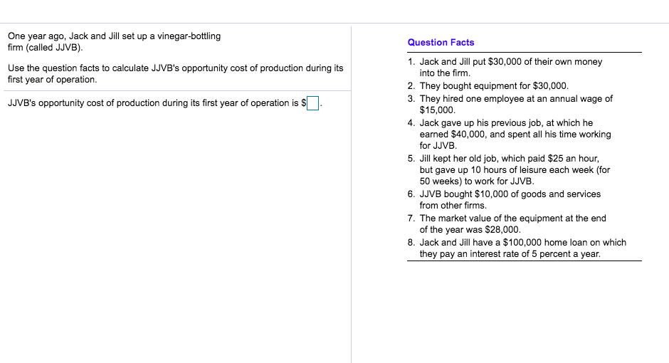 Solved One year ago, Jack and Jill set up a vinegarbottling