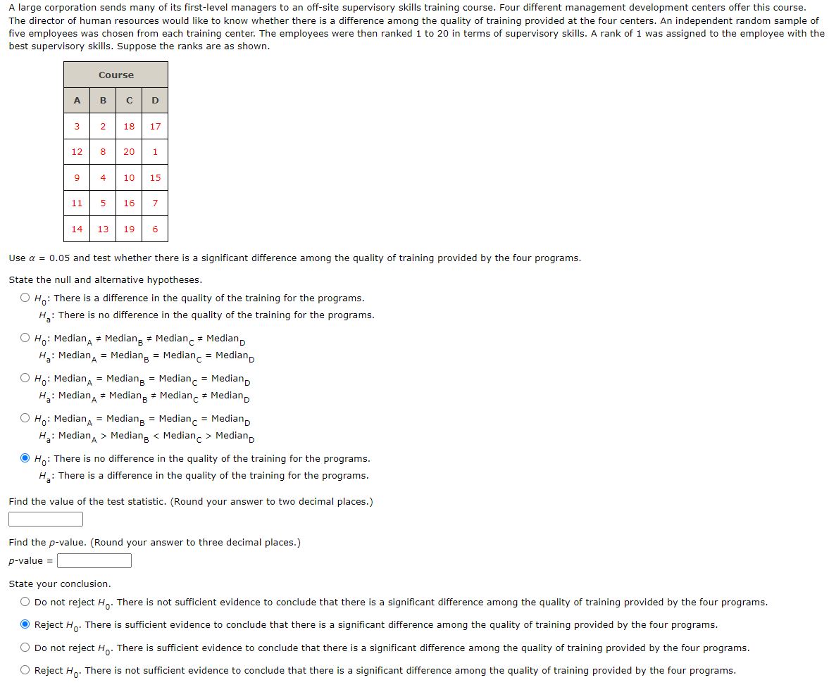 Solved A large corporation sends many of its firstlevel