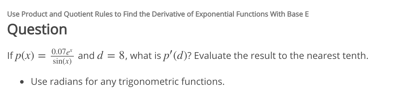 Use Product And Quotient Rules To Find The Derivative Chegg Com