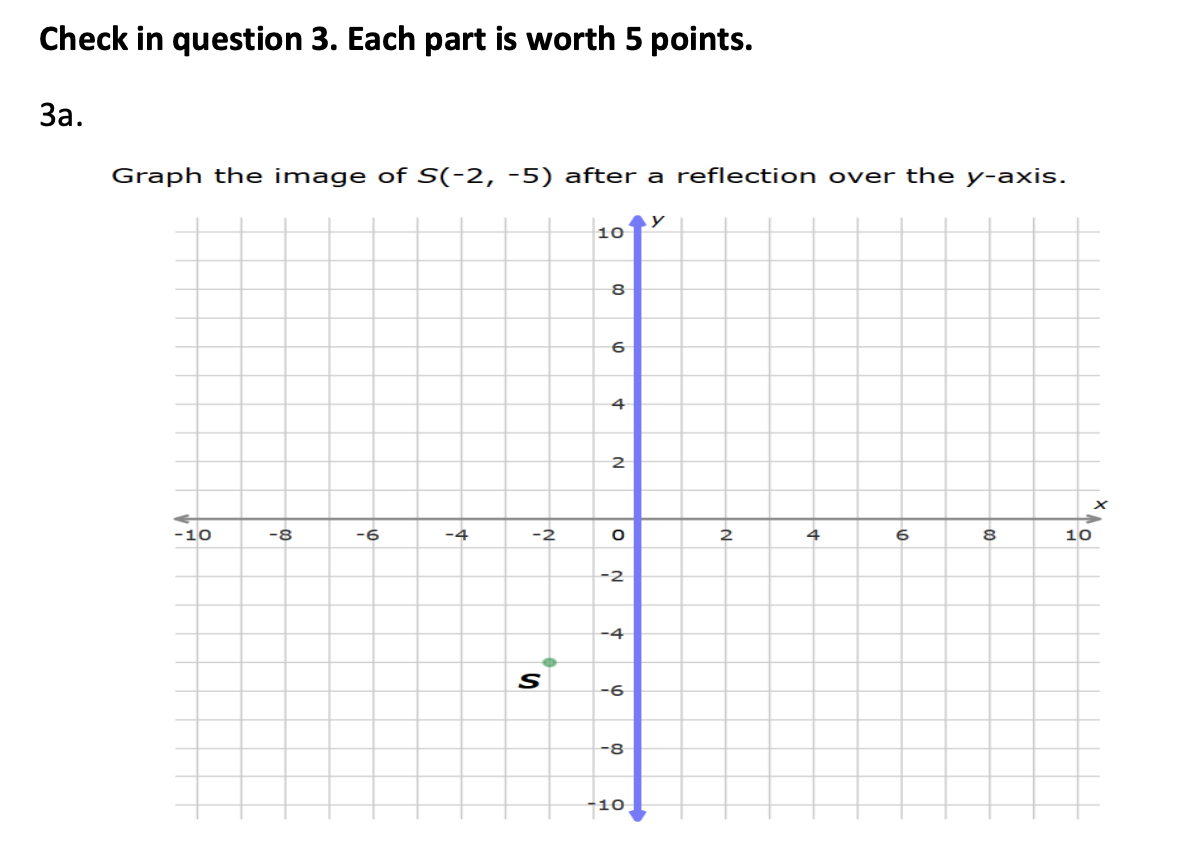 Solved Check in question 3. Each part is worth 5 points. 3a. | Chegg.com