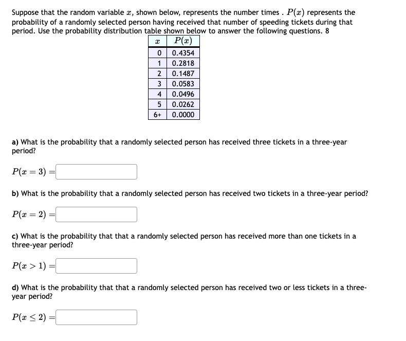 Solved Suppose that the random variable x, shown below, | Chegg.com