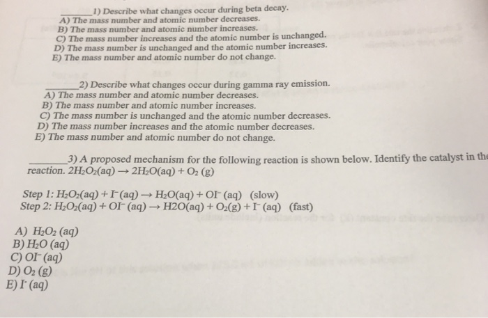 What Changes Occur During Beta Decay