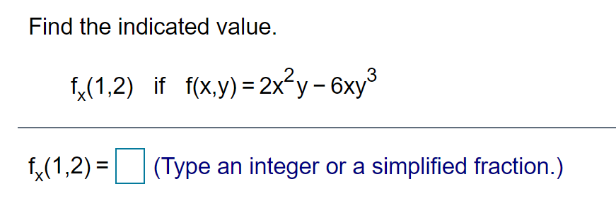 Solved Find Fy X Y If F X Y X2 3xy 7y2 7y²