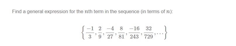 Solved Find a general expression for the nth term in the | Chegg.com