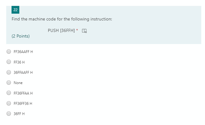 Solved 22 Find the machine code for the following | Chegg.com