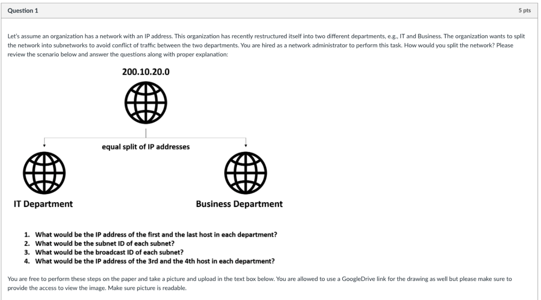 Solved Let's Assume An Organization Has A Network With An IP | Chegg.com