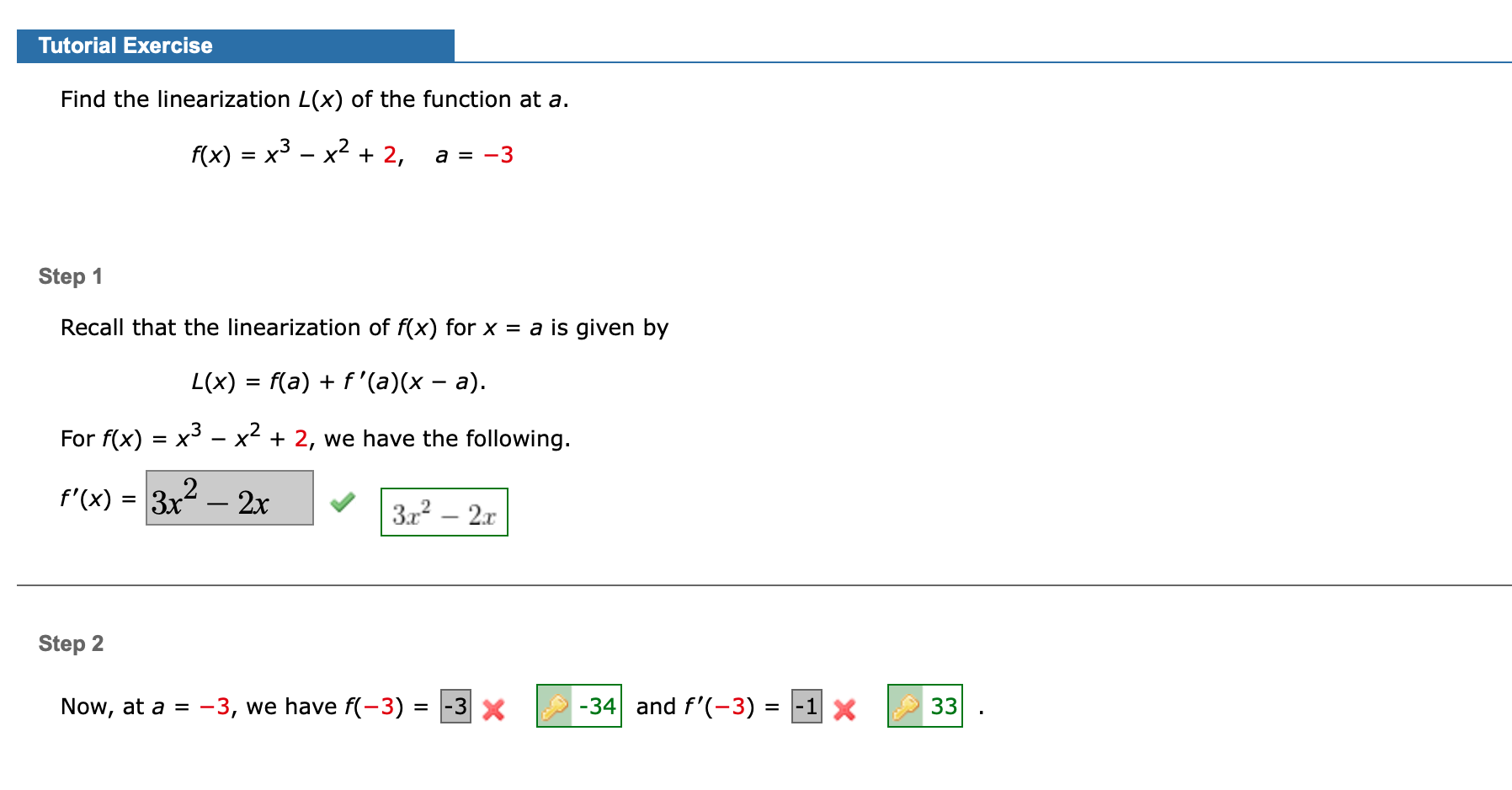 Solved Find The Linearization L X Of The Function At A