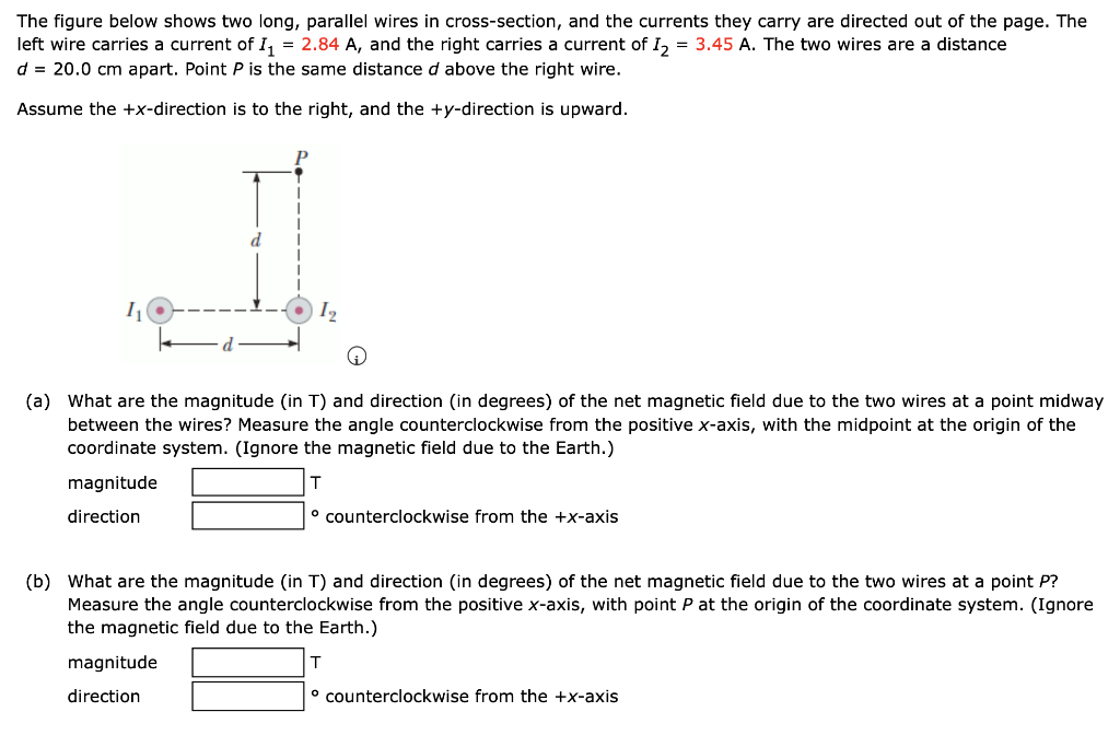 Solved The figure below shows two long, parallel wires in | Chegg.com