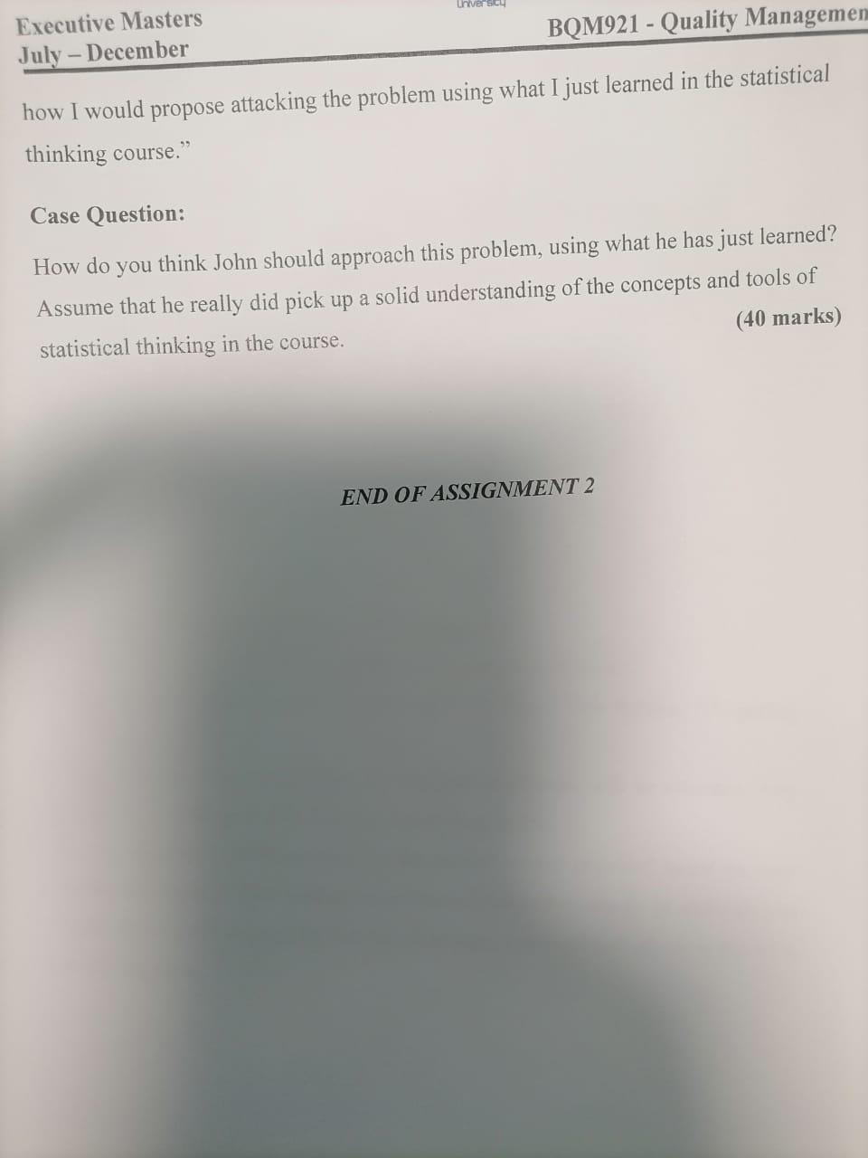 Solved CASE STUDY Read the following case and then answer | Chegg.com