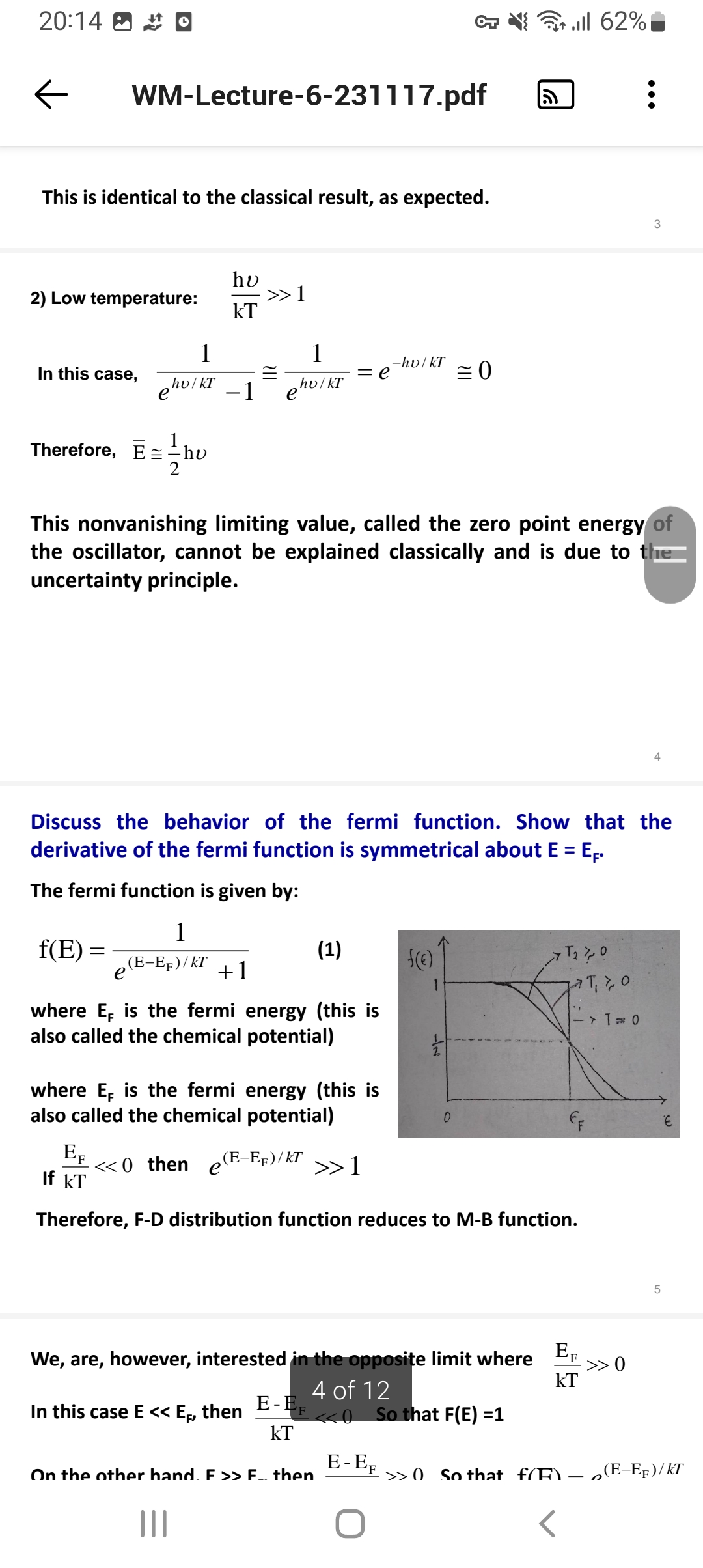 Solved A One Dimensional Simple Harmonic Oscillator Is In Chegg Com