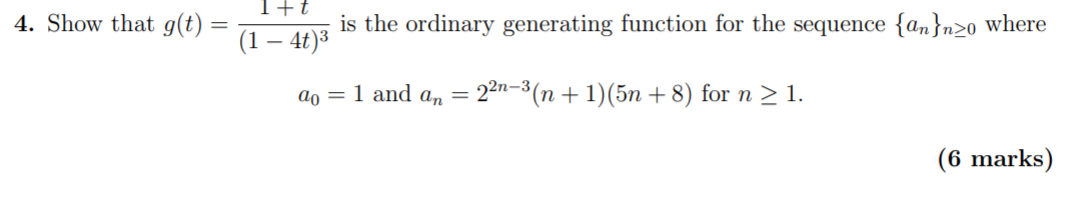 Solved The top is 1+t/ (1-4t)^3 Can you plz explain step by | Chegg.com