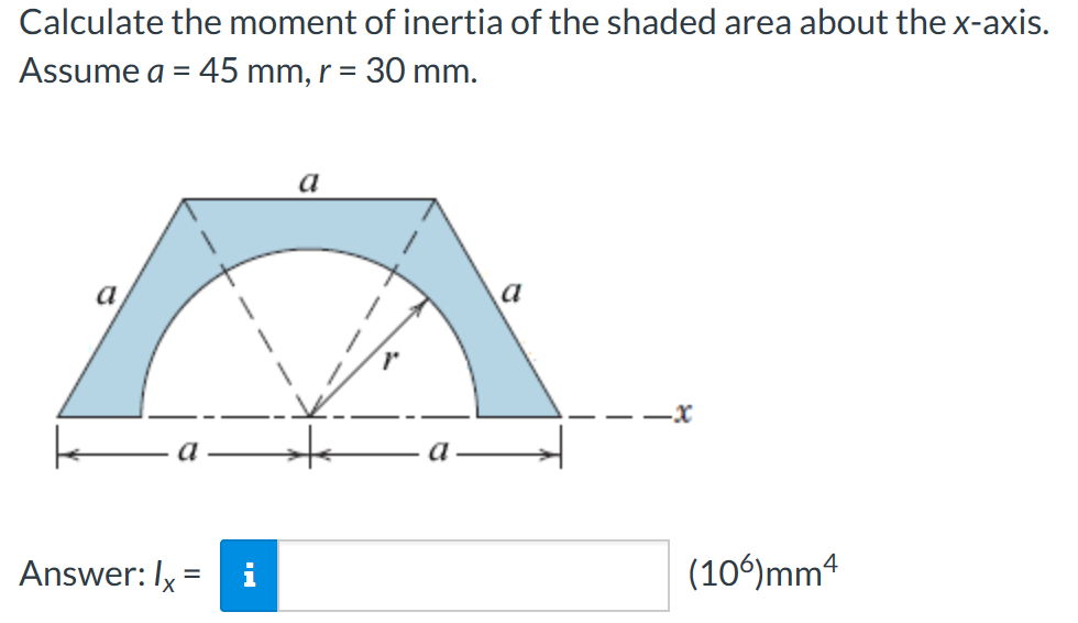 calculate moment of inertia in autocad