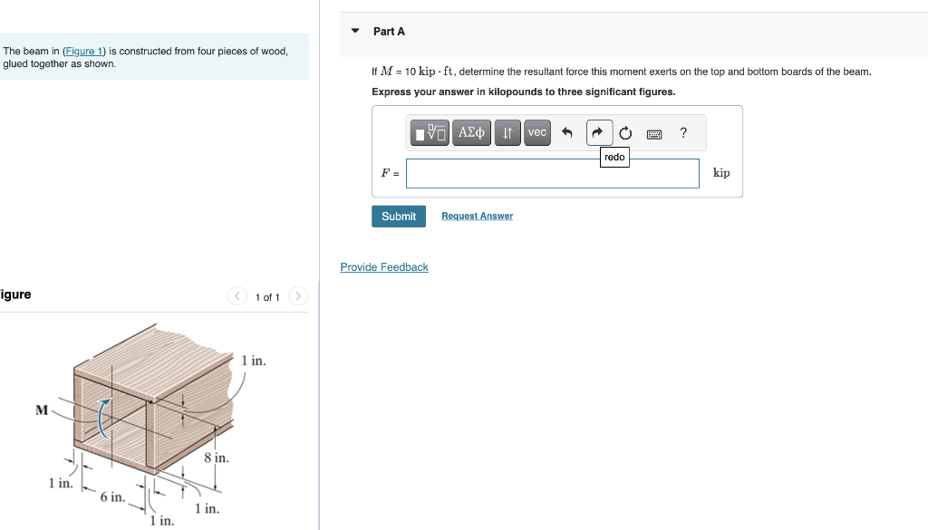 Solved The Beam In Is Constructed From Four Pieces Of Wood, | Chegg.com