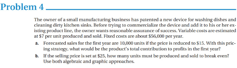 Solved The owner of a small manufacturing business has | Chegg.com