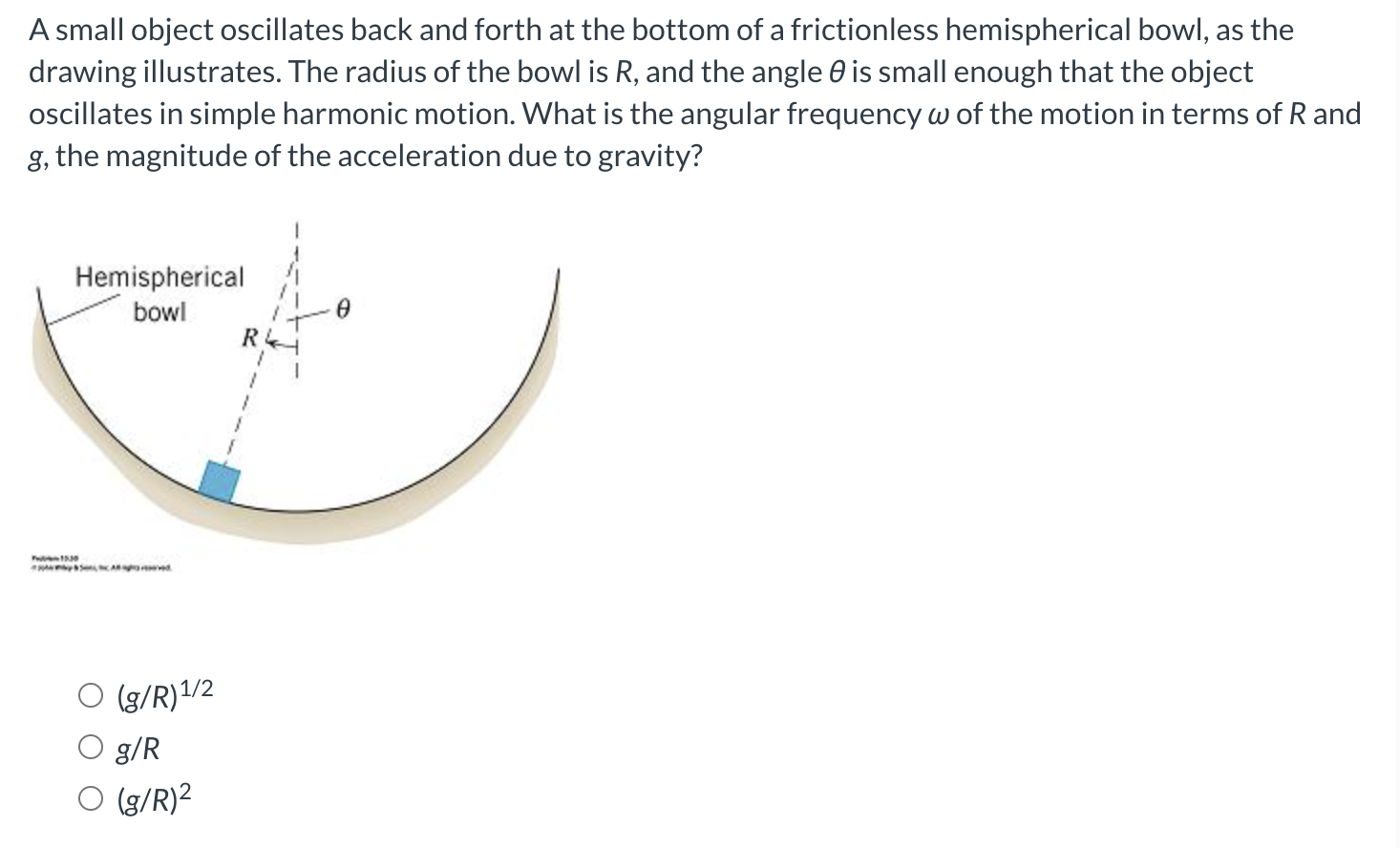Solved A small object oscillates back and forth at the