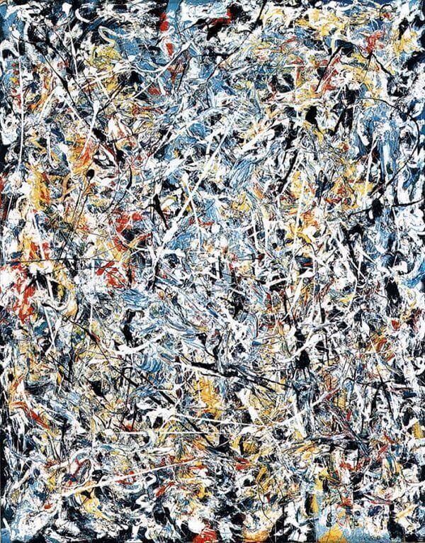 Jackson Pollock White Light 1954 Explain the