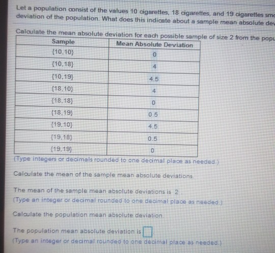 Does absolute what deviation mean Mean Absolute