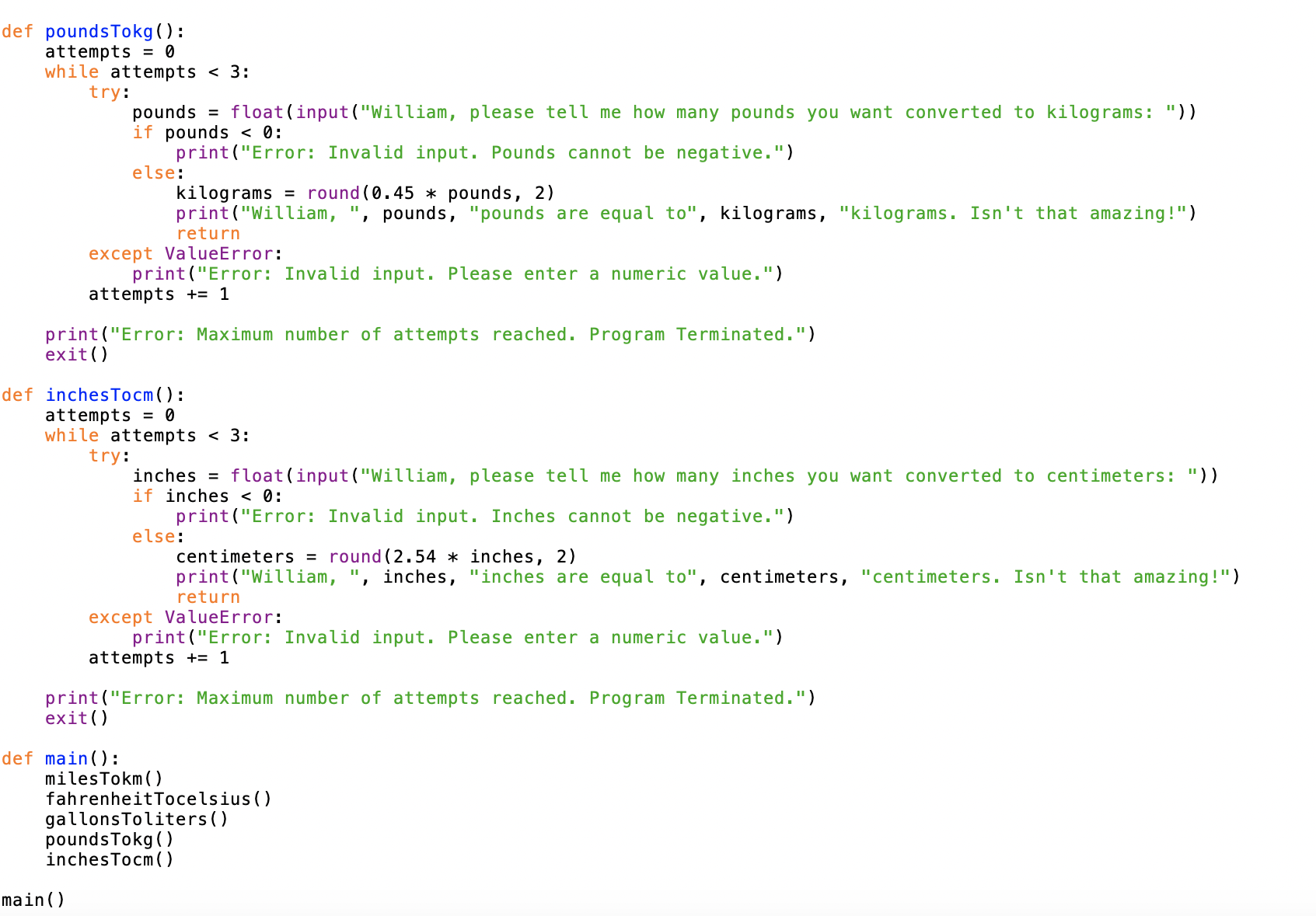 Solved Here is my lab 5a part 2 one is the functions and the | Chegg.com