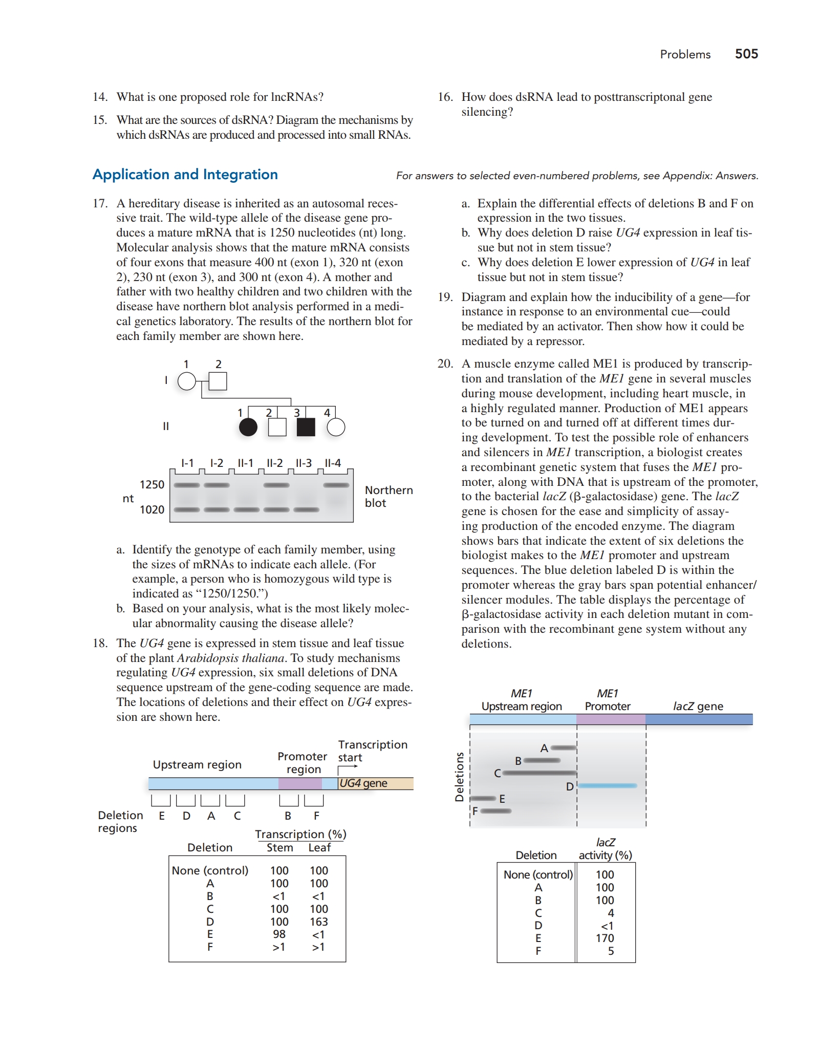 Solved 18: The UG4 gene is expressed in stem tissue and | Chegg.com