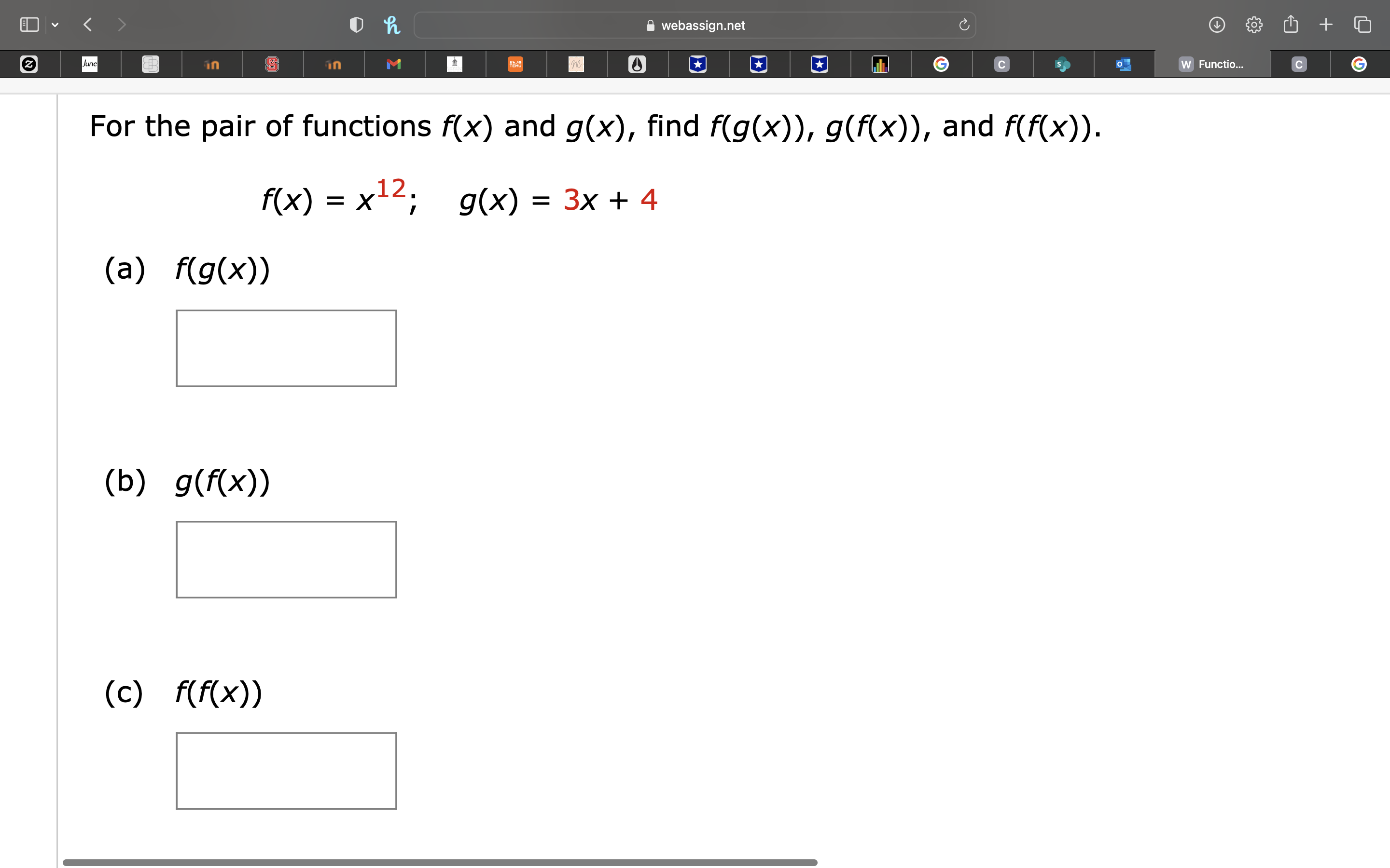 Solved For The Pair Of Functions Fx ﻿and Gx ﻿find