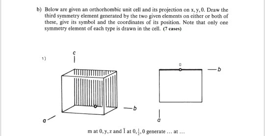 b) Below are given an orthorhombic unit cell and its | Chegg.com
