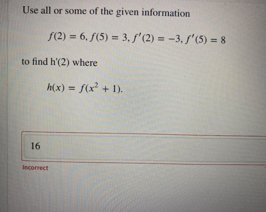 Solved Use All Or Some Of The Given Information F 2 6 Chegg Solved Use All Or Some Of The Given Information F 2 6 Chegg
