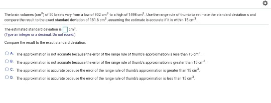 solved-the-brain-volumes-cm3-of-50-brains-vary-from-a-low-chegg