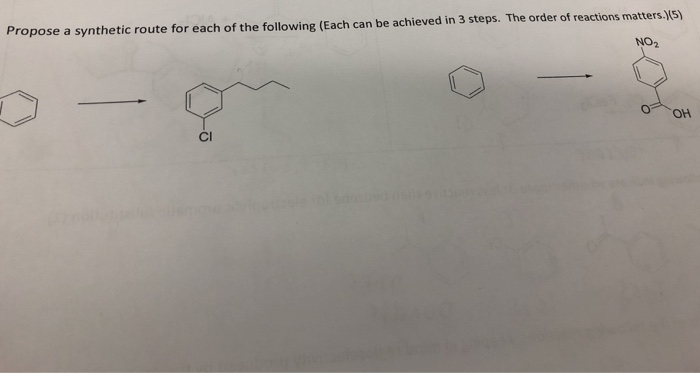 Solved Propose a synthetic route for each of the following | Chegg.com