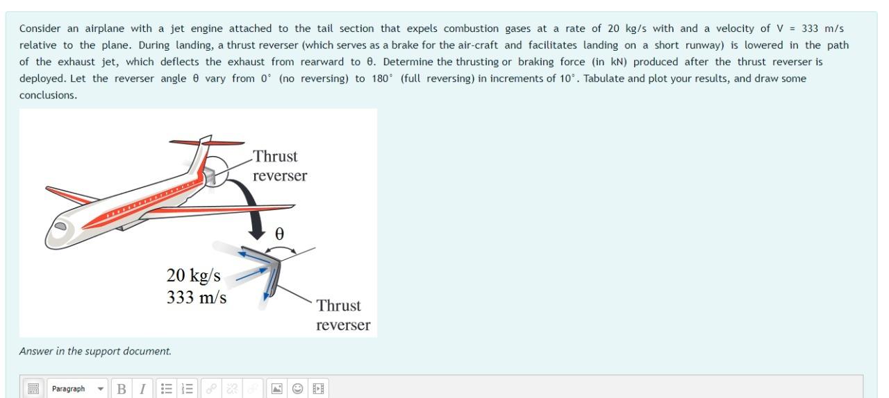 Solved Consider an airplane with a jet engine attached to | Chegg.com
