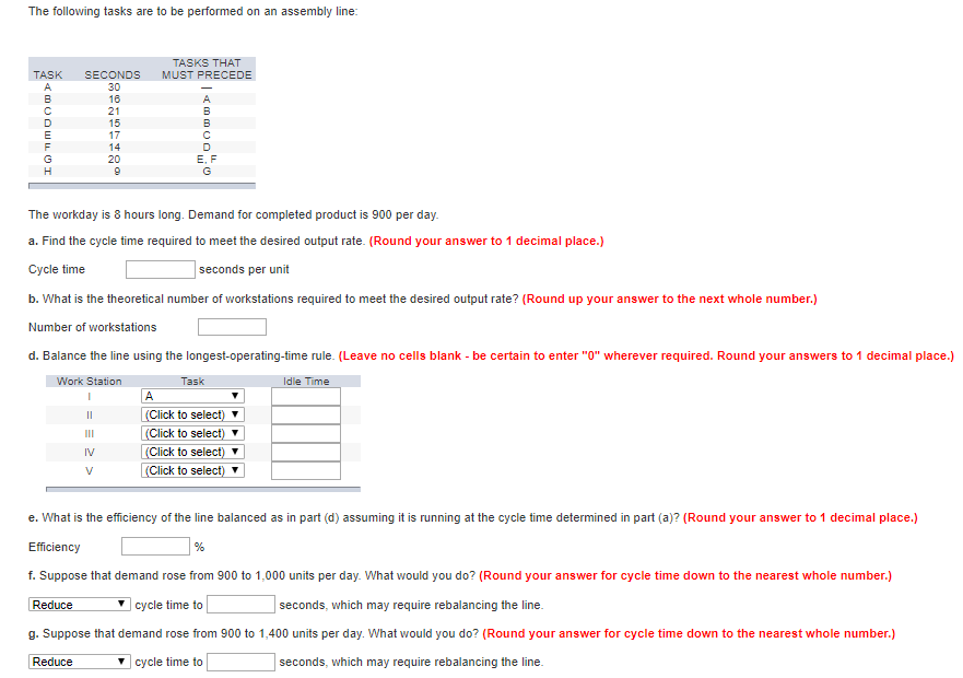 Solved The Following Tasks Are To Be Performed On An | Chegg.com