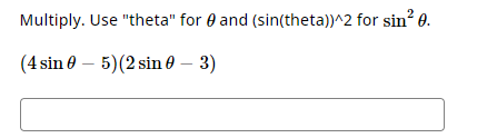 4 theta 30 find the value of sin 2 theta